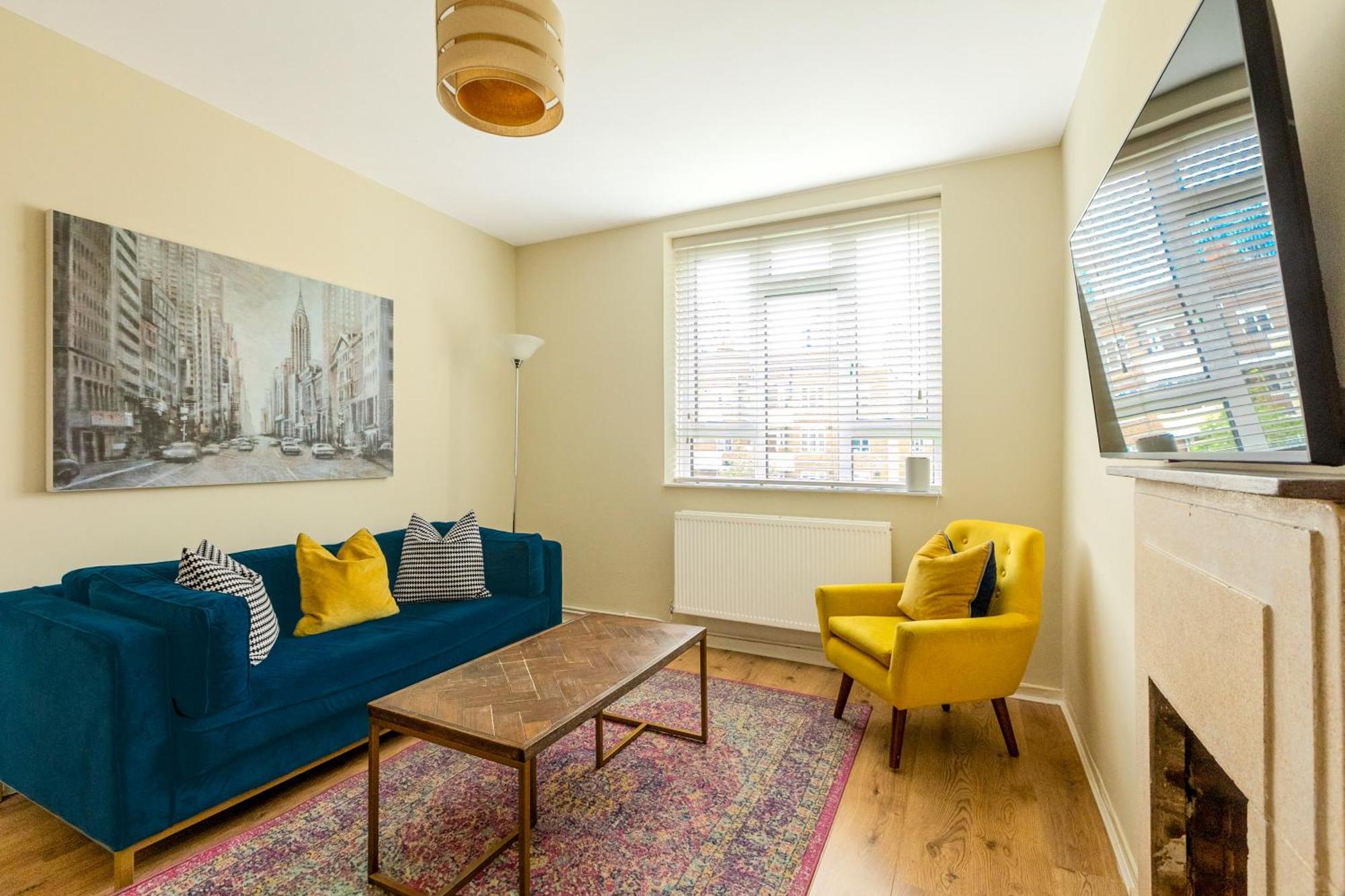 Bright Modern 1 Bedroom Flat, 5 Min To Vauxhall St Apartment
